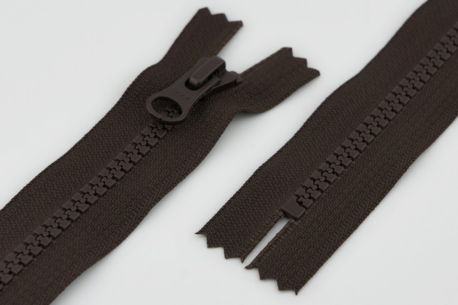 Блискавка YKK Тип 5, нероз'ємні коричневий темний 18 см