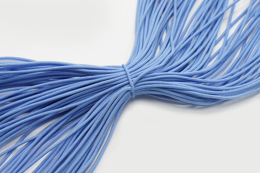 Шнур еластичний 2 мм Лента волошковий світлий