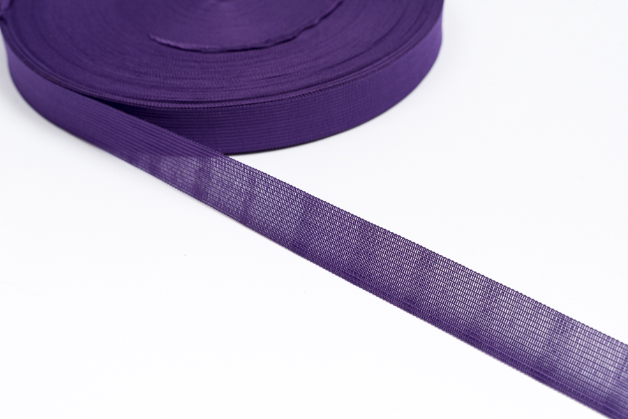 Тасьма 23 мм в'язана фіолетовий яскравий