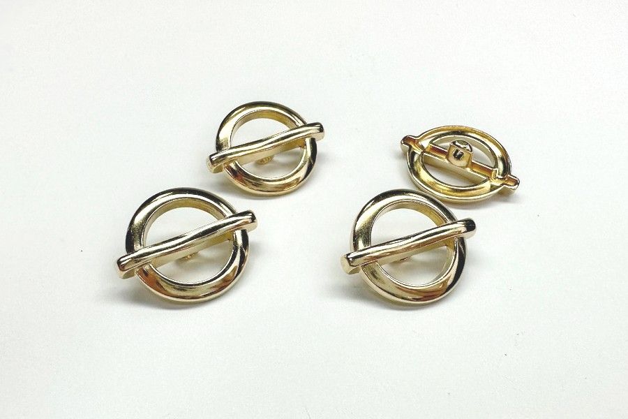 Гудзик на ніжці 15 мм Mertbutton золото SMB-023