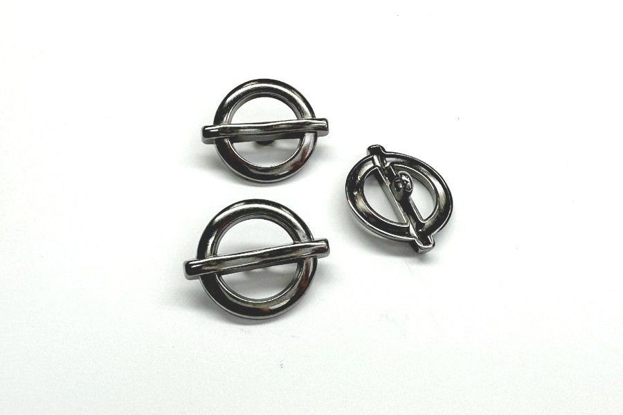 Гудзик на ніжці 20 мм Mertbutton нікель чорний SMB-023