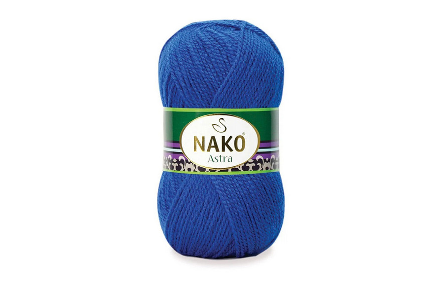 Пряжа NAKO Astra акрил 100% електрик яскравий 330м(100гр) 03265