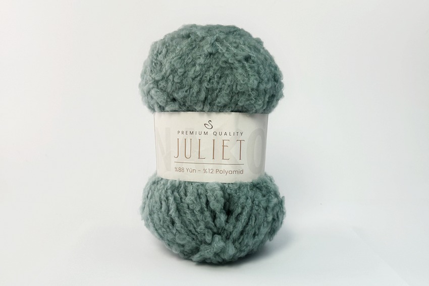 Пряжа NAKO Juliet вовна 88%, поліамід 12% м'ятний 95м(100гр)