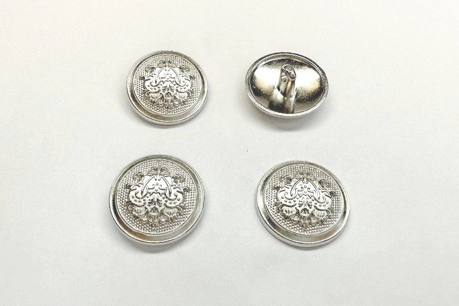 Гудзик на ніжці 15 мм Mertbutton нікель SMB-7165