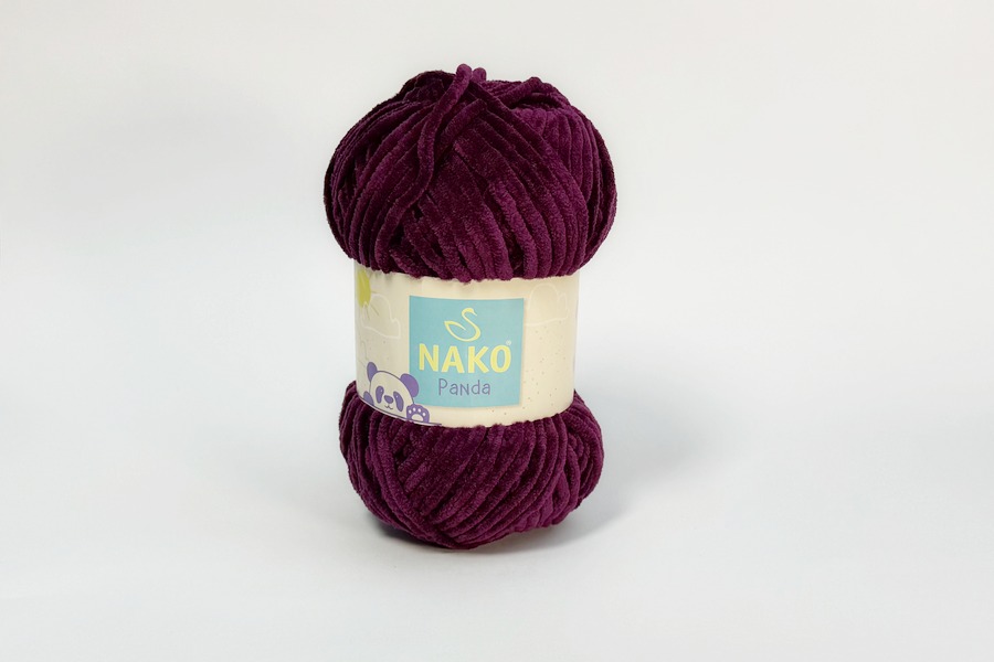 Пряжа NAKO Panda поліестер 100% фуксія темна 120м(100гр) 556105-03098
