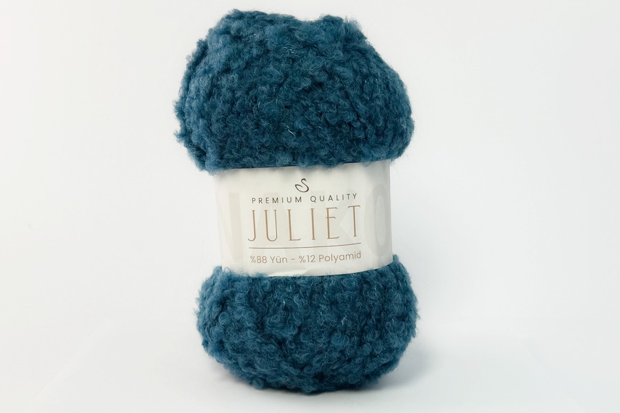 Пряжа NAKO Juliet вовна 88%, поліамід 12% бірюзовий темний 95м(100гр)