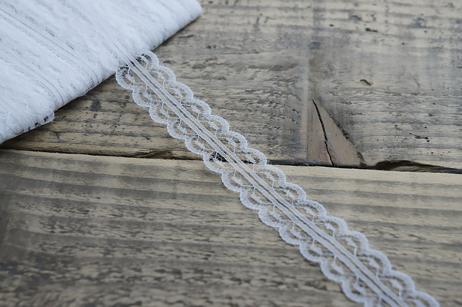 Мереживо капрон 24 мм MH білий