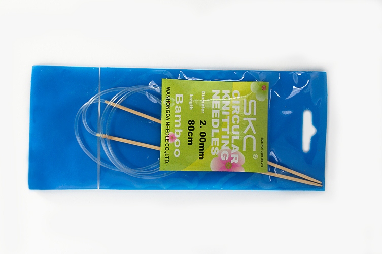 Спиці №2.0 SKC кругові бамбук 2.0мм / 80см