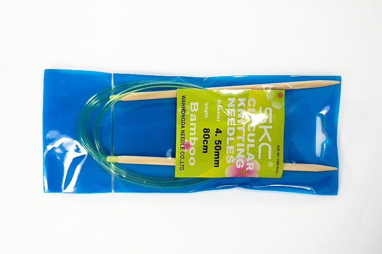 Спиці №4.5 SKC кругові бамбук 4.5мм / 80см