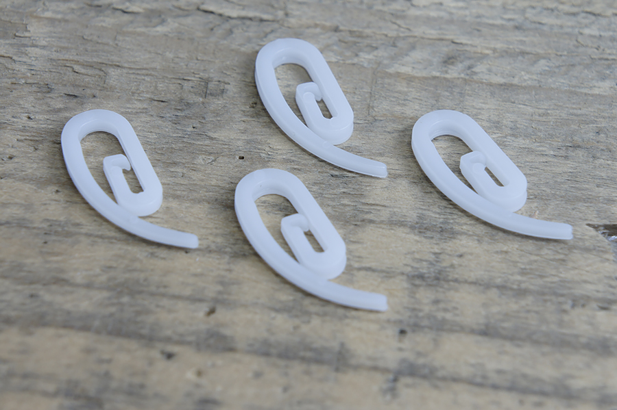 Гачок для штор білий 2008-01-50