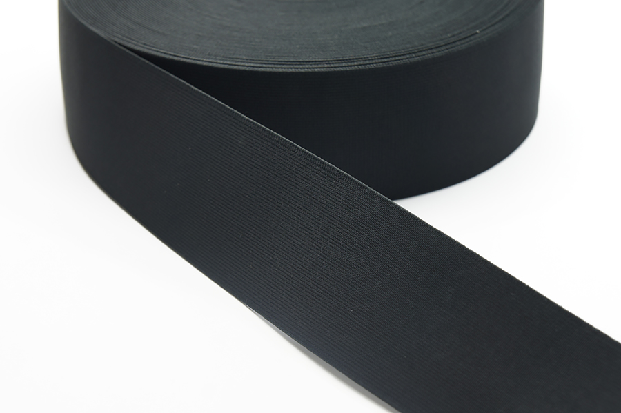 Тасьма еластична 50 мм взуттєва Лента ткана чорний