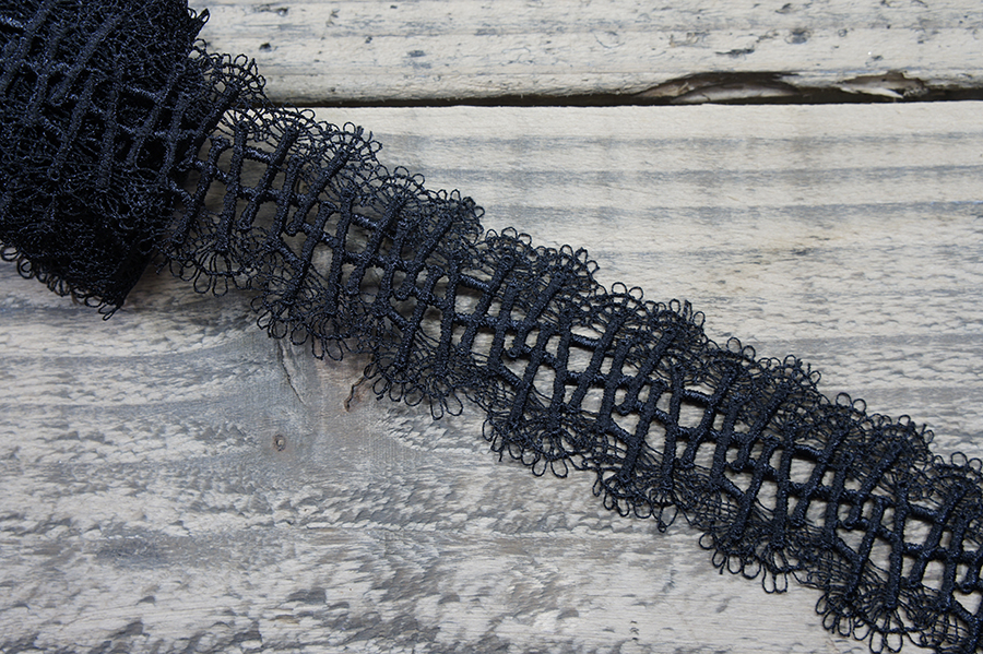 Мереживо гіпюр 50 мм Mertbutton хакі темний