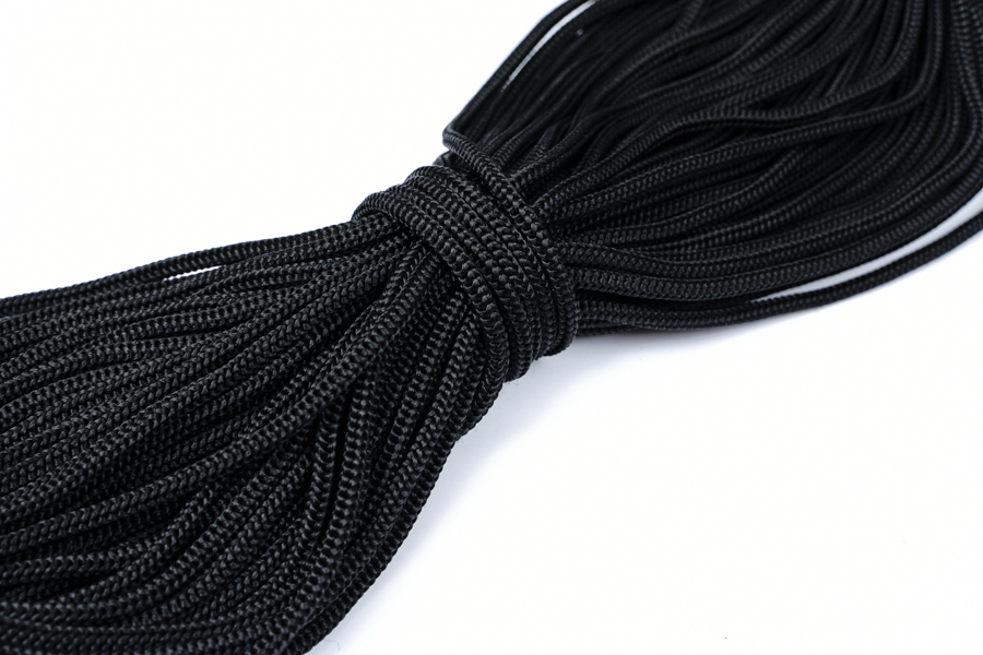 Шнур 5.0 мм чорний ШВ-5-ПП-800-0000