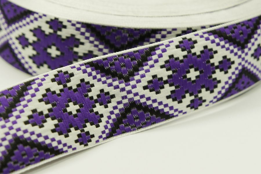 Тасьма 32 мм фіолетовий яскравий