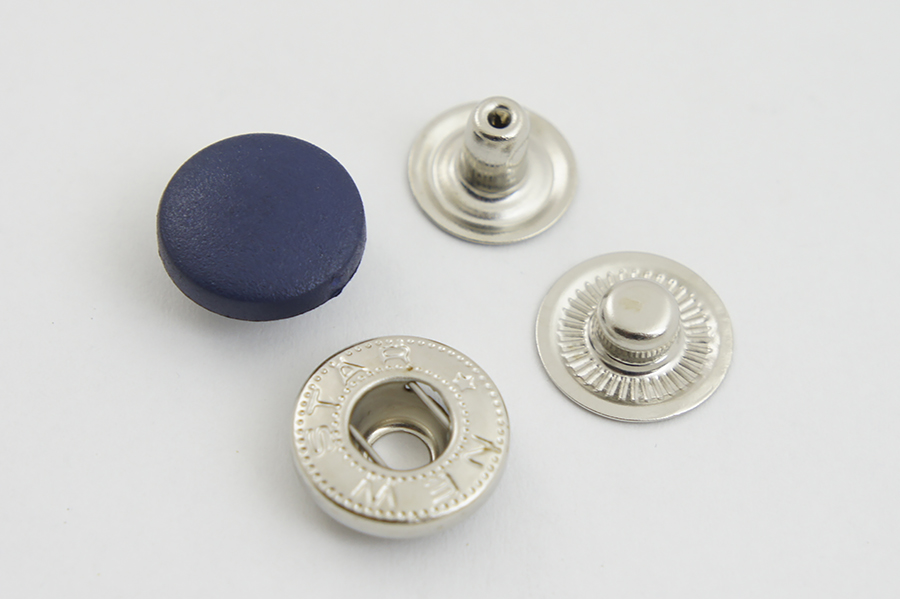 Кнопка 15 мм Alfa з пластиковою головкою NS New Star пробивна синій темний R-01-1313 NS