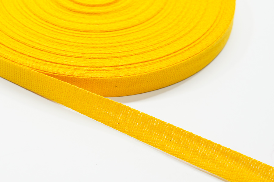Стрічка кіперна 13 мм Лента оранжевий жовтий