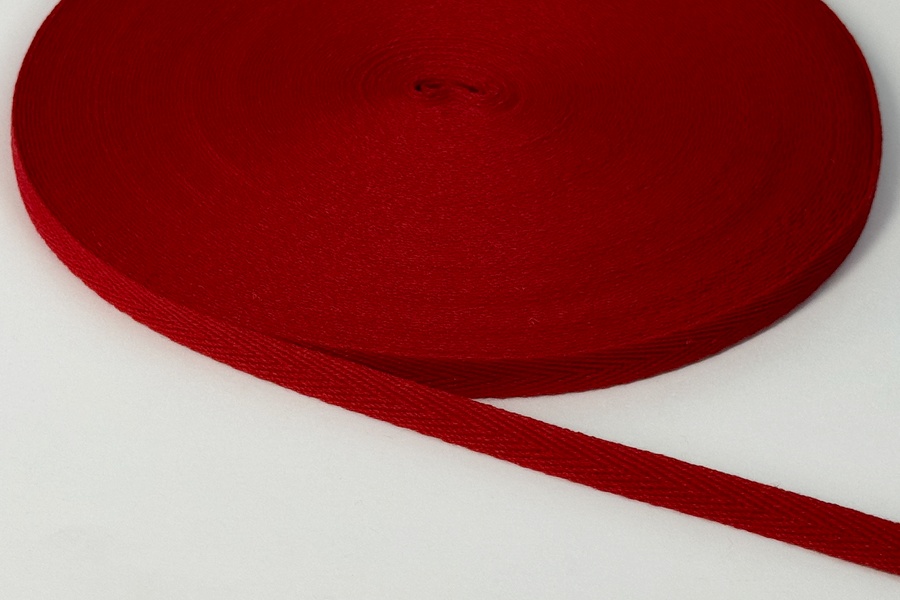 Стрічка кіперна 10 мм червоний