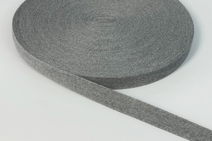 Стрічка кіперна 20 мм сірий