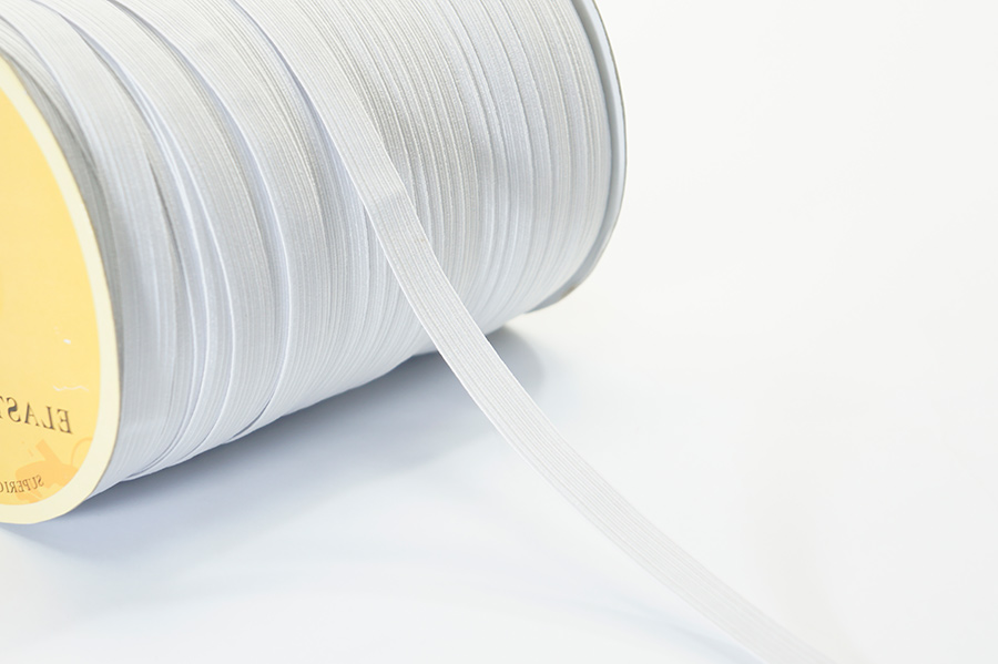 Тасьма еластична 8 мм MH плетена на катушці білий