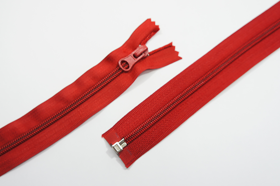 Блискавка MH Тип 5, 1 замок червоний яскравий 75 см