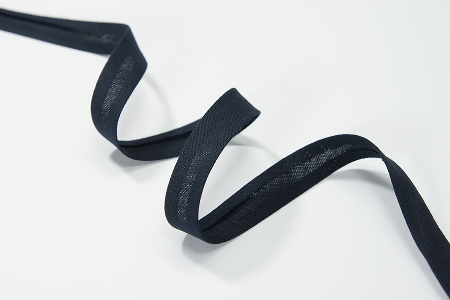 Бейка 16 мм матова, підвернута синій темний