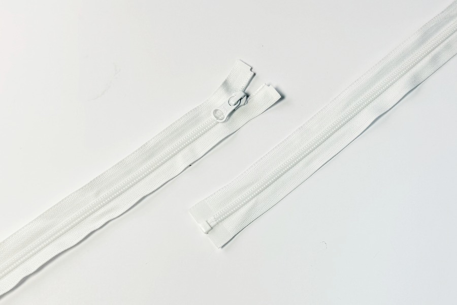 Блискавка YKK Тип 5, 1 замок білий 60 см CIFOR-60-501-DA8LH