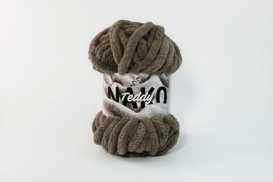 Пряжа NAKO Teddy поліестер 100% какао 22м(200гр)