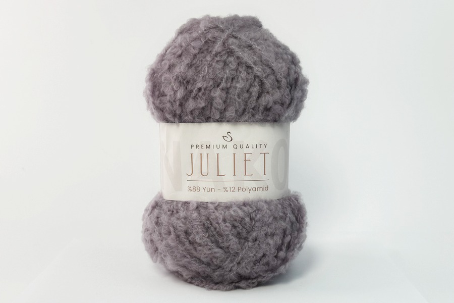 Пряжа NAKO Juliet вовна 88%, поліамід 12% бузковий 95м(100гр)