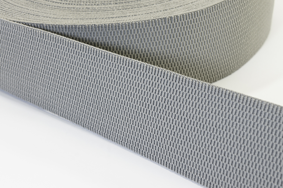 Тасьма еластична 60 мм ткана сірий