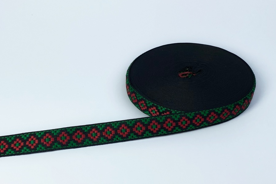 Тасьма 17 мм зелений 4В124-22-0677/0812