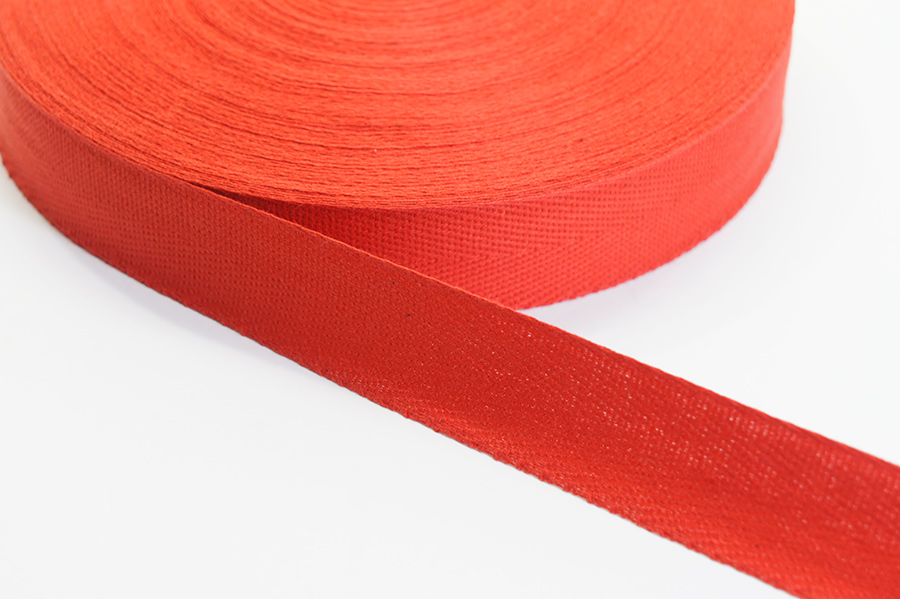 Стрічка кіперна 22 мм Лента червоний