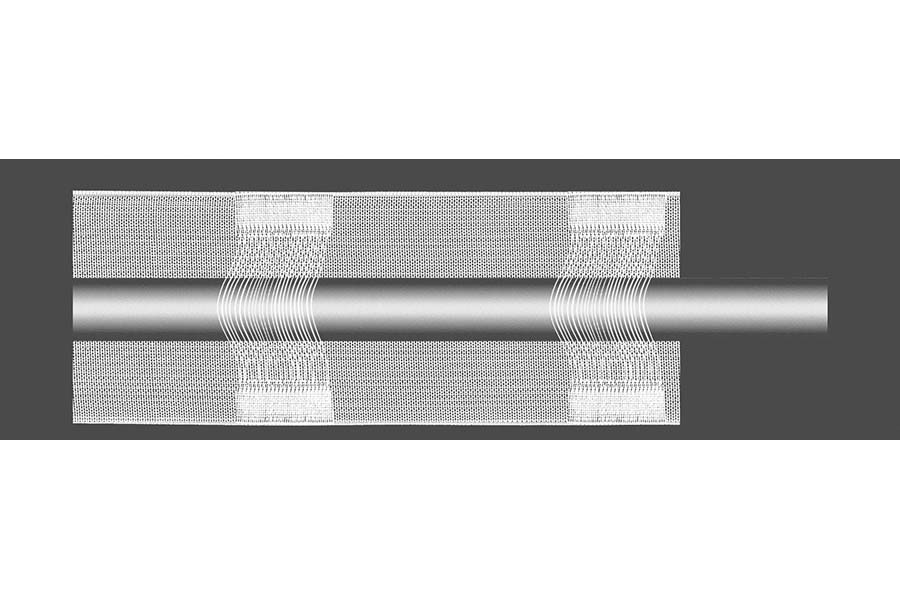Тасьма 100 мм з петлями для карнизу з петлями для карнизу, без збірки