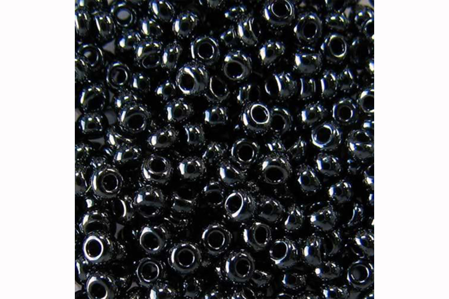Бісер Preciosa 49102 №10 непрозорий ірис сірий темний 2,3 мм