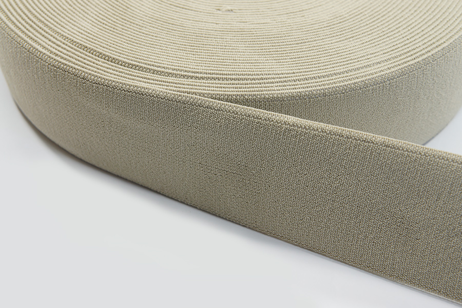 Тасьма еластична 50 мм взуттєва Лента ткана хакі блідий