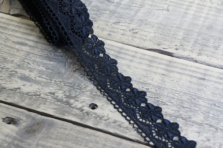 Мереживо гіпюр 40 мм SinemBro чорний 4G4061-40-black