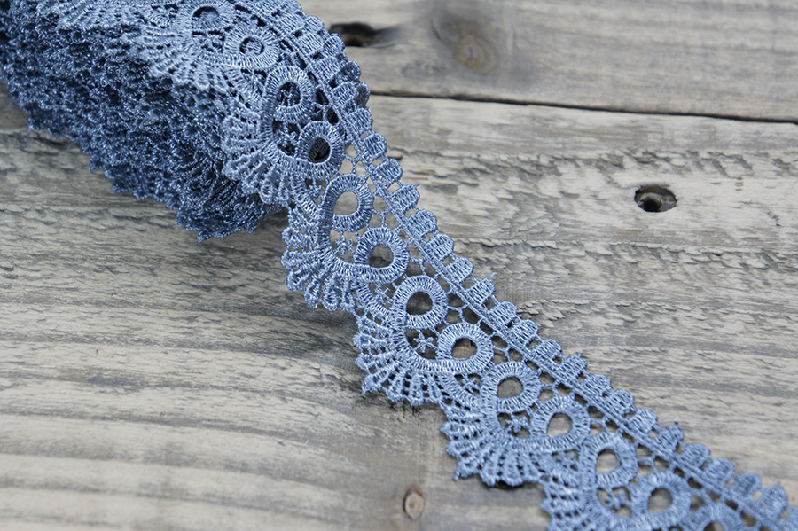 Мереживо гіпюр 40 мм SinemBro сірий