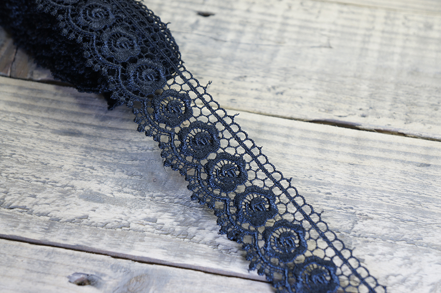 Мереживо гіпюр 45 мм SinemBro чорний 4G4248-45-black