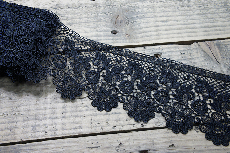 Мереживо гіпюр 110 мм SinemBro чорний