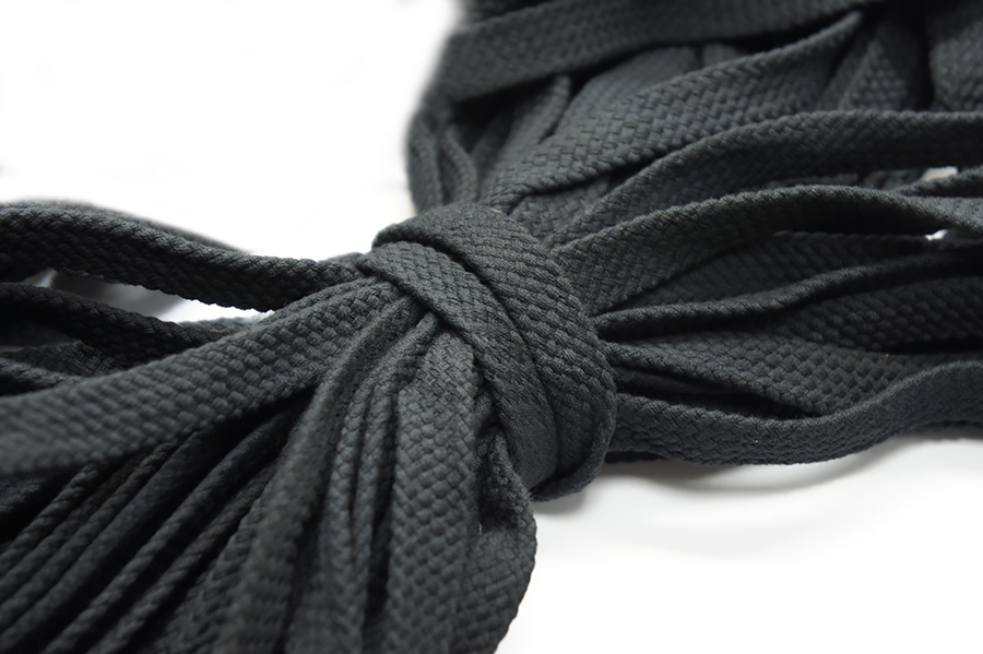 Шнур 15.0 мм для взуття (бавовна) чорний