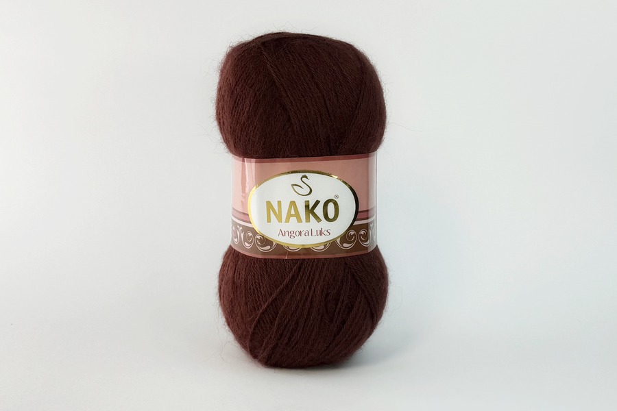  Пряжа "Angora Luks" 100гр / 550м  |6: коричн. 13863|