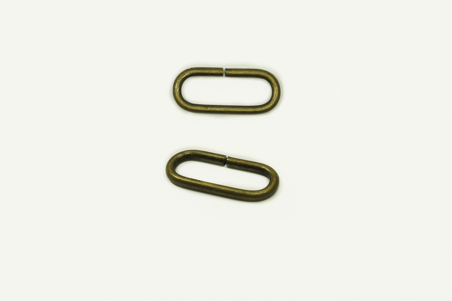 Рамка 20х7х3 овал Castiglioni стара латунь 20 мм