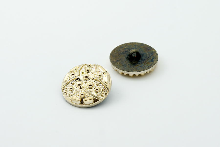 Гудзик на ніжці 23 мм Mertbutton металізований золото TR 634-36-gold