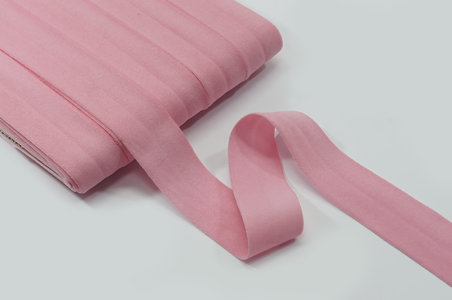 Бейка 20 мм матова, еластична рожевий