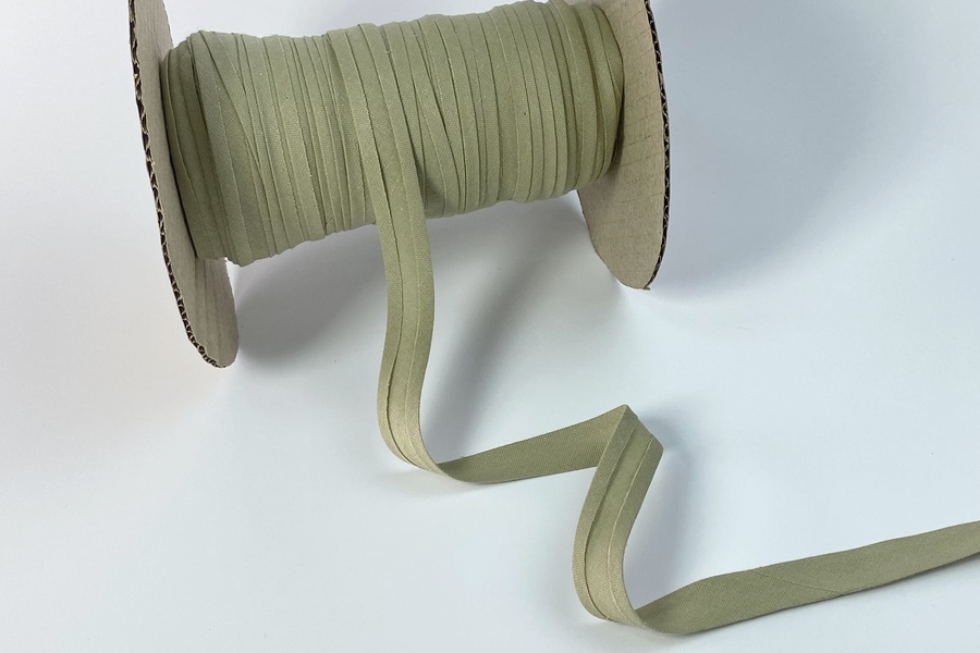 Бейка 16 мм матова, підвернута хакі блідий