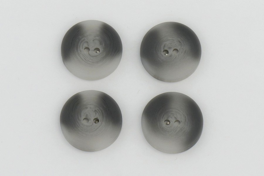 Гудзик 25 мм Mertbutton 2 отвори класичний сірий FNL-251/253