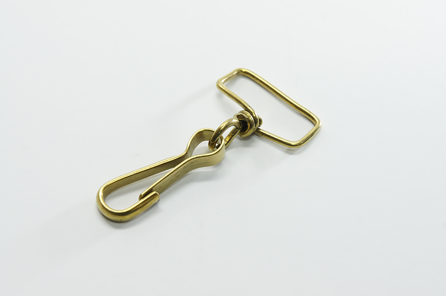 Карабін 35 мм з рамкою 25 мм Castiglioni простий, з рамкою латунь