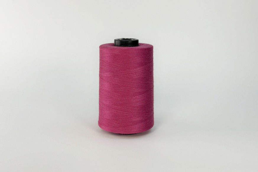 Нитки швейні №40/2 Barva штапельні поліестер 100% рожевий бузковий яскравий 5000 м 6022