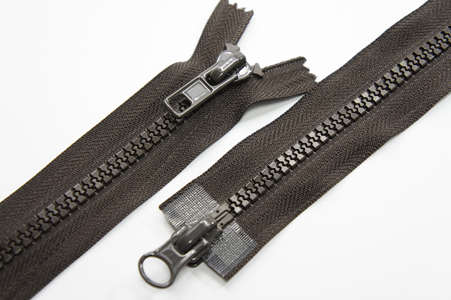 Блискавка Тип 8, 2 замка коричневий темний 100 см