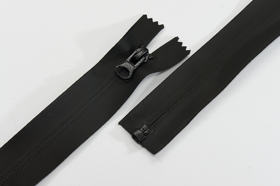 Блискавка MH Тип 7, 1 замок, вологостійка чорний 80 см