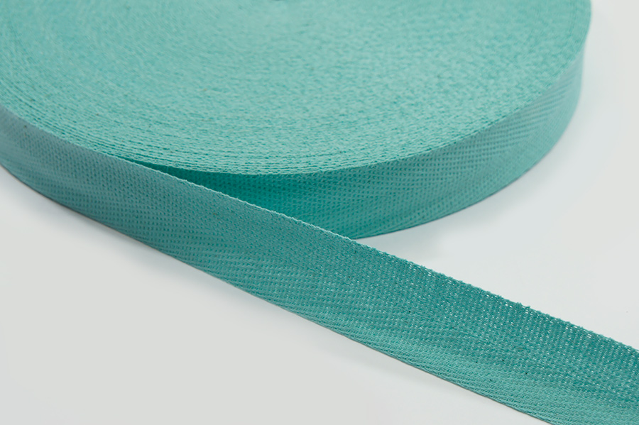 Стрічка кіперна 17 мм Лента м'ятний світлий